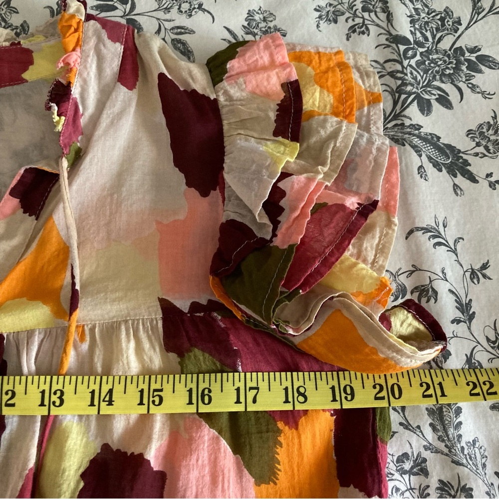 THML / Multi-Color Abstract Spot blouse - Picture 7 of 9
